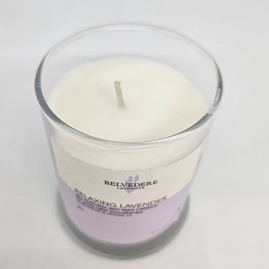 Premium Lavender Soy Candle Belvedere Lavender