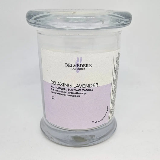 Premium Lavender Soy Candle Belvedere Lavender
